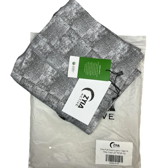 NEW Zyia 6680 flint full grain light n tight hi-rise Capri RC size 8-10 NWT - Picture 4 of 11